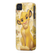 Lion King | Simba on Triangle Pattern Case-Mate iPhone Case (Back Left)