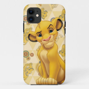 Lion King Simba on Triangle Pattern iPhone 11 Case