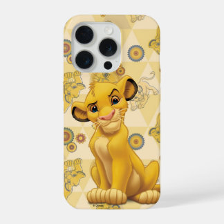 Lion King | Simba on Triangle Pattern iPhone 15 Pro Case