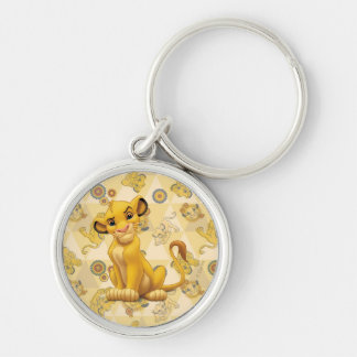 Lion King | Simba on Triangle Pattern Keychain
