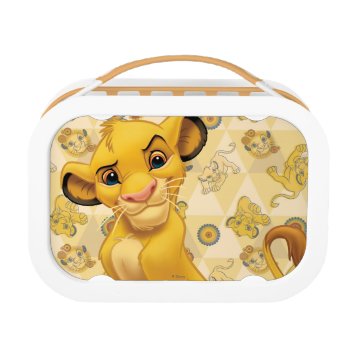 Lion King | Simba on Triangle Pattern Lunch Box