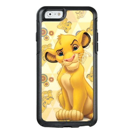 Lion King | Simba On Triangle Pattern Otterbox Iphone 6/6s Case