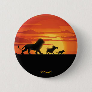 Lion King   Simba, Pumbaa, & Timon Silhouette Button