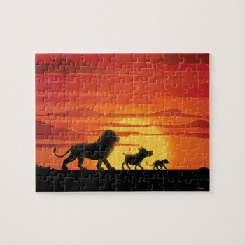 Lion King | Simba  Pumbaa  & Timon Silhouette Jigsaw Puzzle by lionking at Zazzle