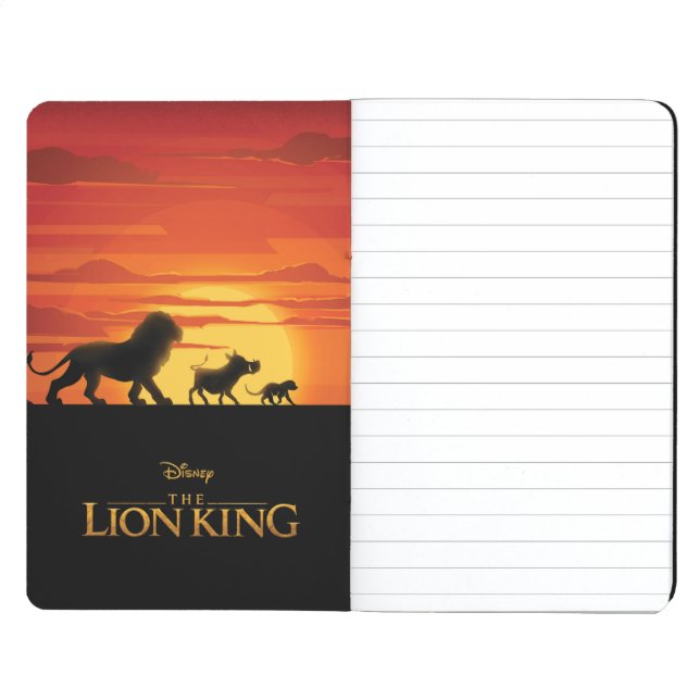 Lion King | Simba, Pumbaa, & Timon Silhouette Journal (Inside Front)