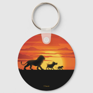Lion King Simba, Pumbaa, & Timon Silhouette Keychain