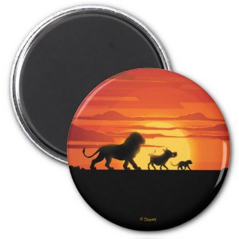 Lion King | Simba  Pumbaa  & Timon Silhouette Magnet by lionking at Zazzle