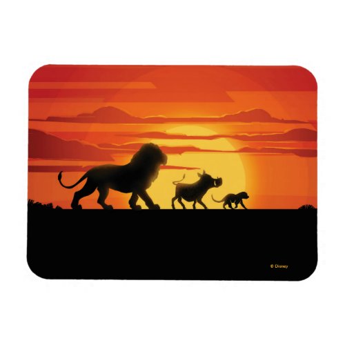 Lion King  Simba Pumbaa  Timon Silhouette Magnet