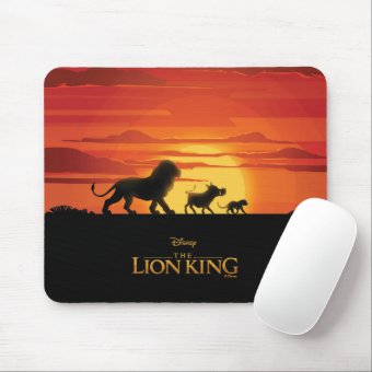 Lion King | Simba, Pumbaa, & Timon Silhouette Mouse Pad | Zazzle