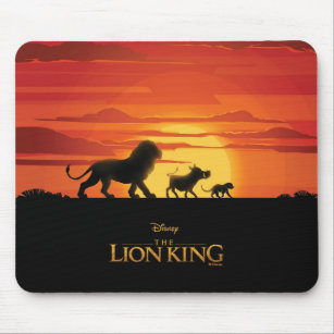 Lion King   Simba, Pumbaa, & Timon Silhouette Mouse Pad