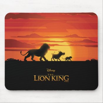 Lion King | Simba  Pumbaa  & Timon Silhouette Mouse Pad by lionking at Zazzle