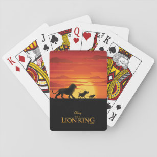 Lion King   Simba, Pumbaa, & Timon Silhouette Playing Cards
