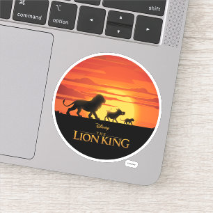 Lion King Simba, Pumbaa, & Timon Silhouette Sticker