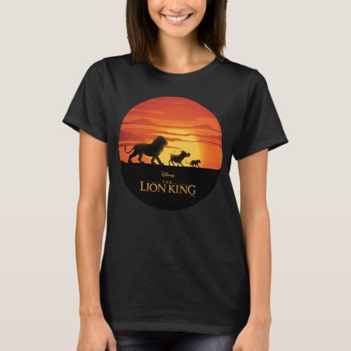 Lion King  Simba Pumbaa  Timon Silhouette T_Shirt