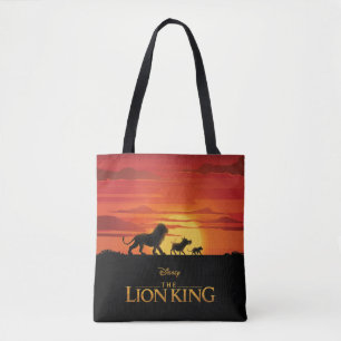 Lion King Simba, Pumbaa, & Timon Silhouette Tote Bag