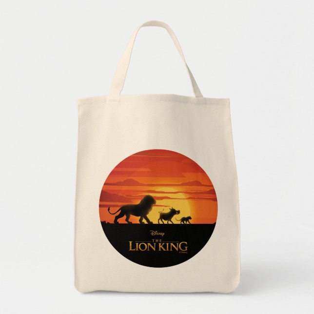 Lion King | Simba, Pumbaa, & Timon Silhouette Tote Bag (Front)