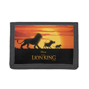 Lion King Simba, Pumbaa, & Timon Silhouette Tri-fold Wallet