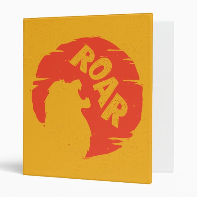 Lion King | Simba "Roar" Silhouette 3 Ring Binder (Front/Inside)