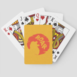 Lion King Simba "Roar" Silhouette Poker Cards