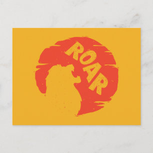 Lion King Simba "Roar" Silhouette Postcard