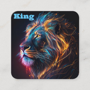 Lion King  Square Business Card