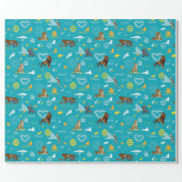 Lion King, Characters Diamond Pattern Wrapping Paper