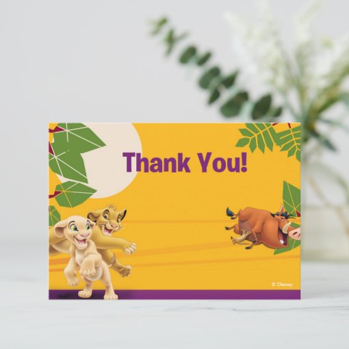 Lion King Thank You Cards Zazzle