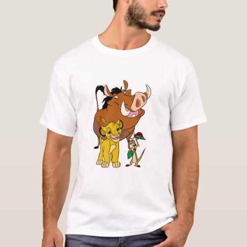 Lion King Timon Simba Pumba with ladybug Disney T_Shirt