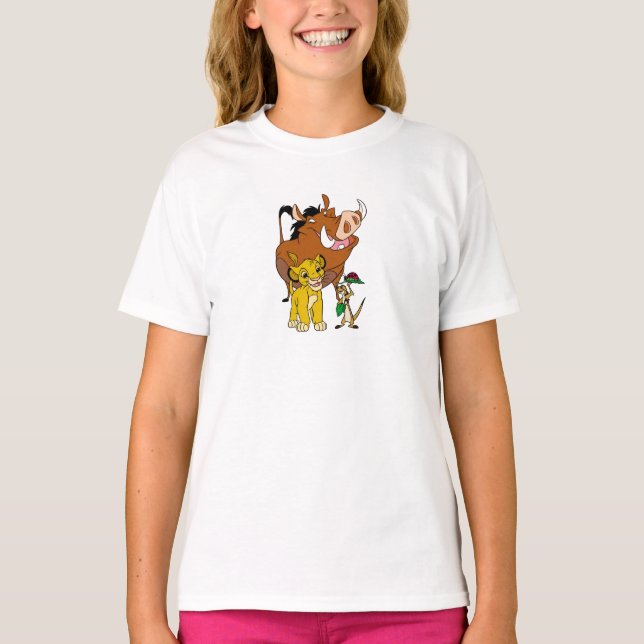 Lion King Timon Simba Pumba with ladybug Disney T-Shirt (Front)
