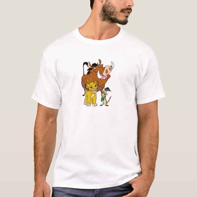 Lion King Timon Simba Pumba with ladybug Disney T-Shirt (Front)