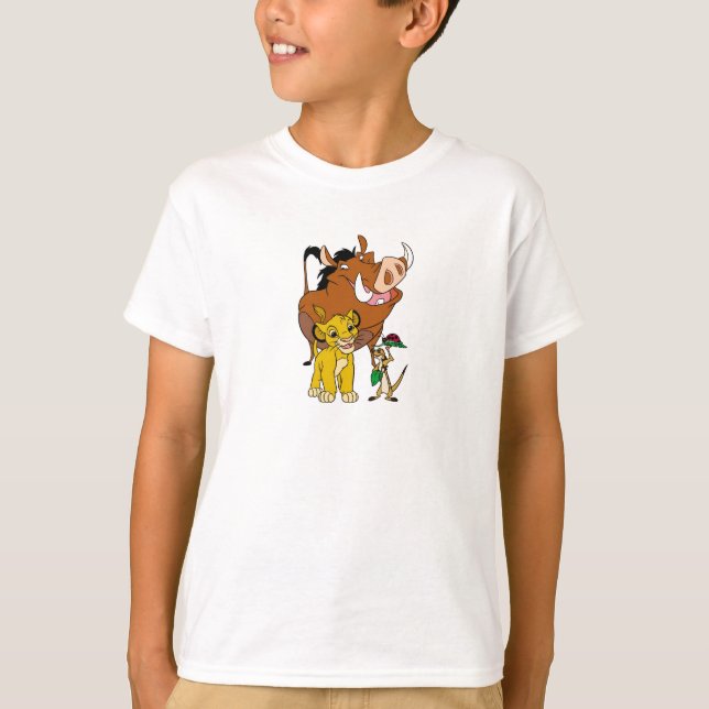 Lion King Timon Simba Pumba with ladybug Disney T-Shirt (Front)