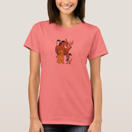 Lion King Timon Simba Pumba with ladybug Disney T_Shirt
