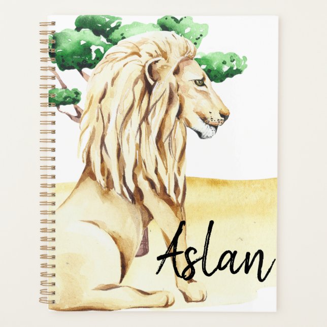 Lion 🦁 King with personalization options. Planner (Front)
