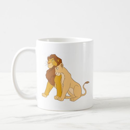 Lion Kings Adult Simba and Nala Disney Coffee Mug