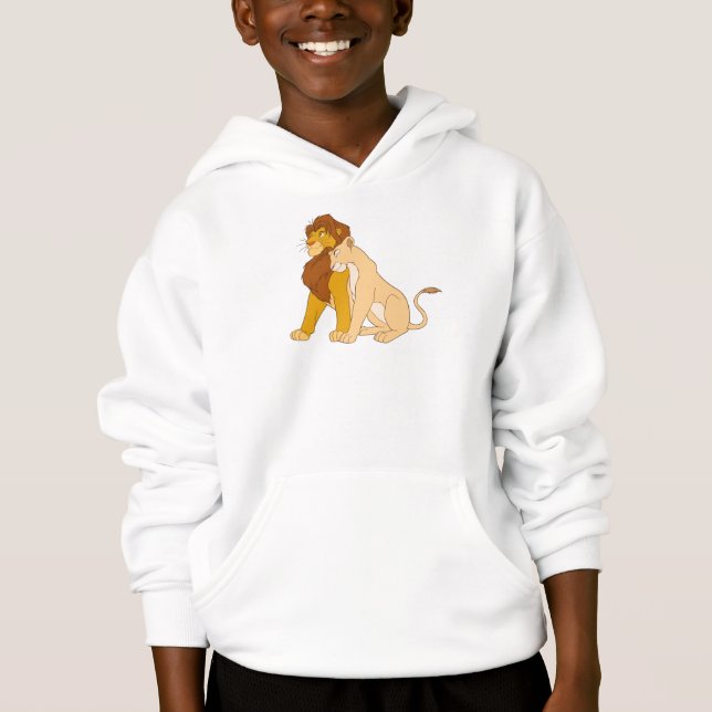 Lion King's Adult Simba and Nala Disney Hoodie (Front)