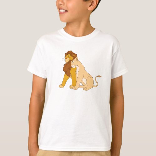 Lion Kings Adult Simba and Nala Disney T_Shirt