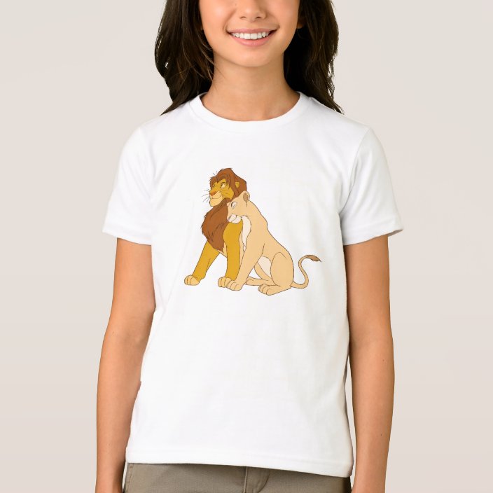 Lion King's Adult Simba and Nala Disney T-Shirt | Zazzle.com