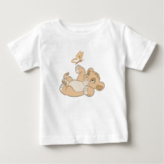 Lion King's Baby Simba Playing Disney Baby T-Shirt
