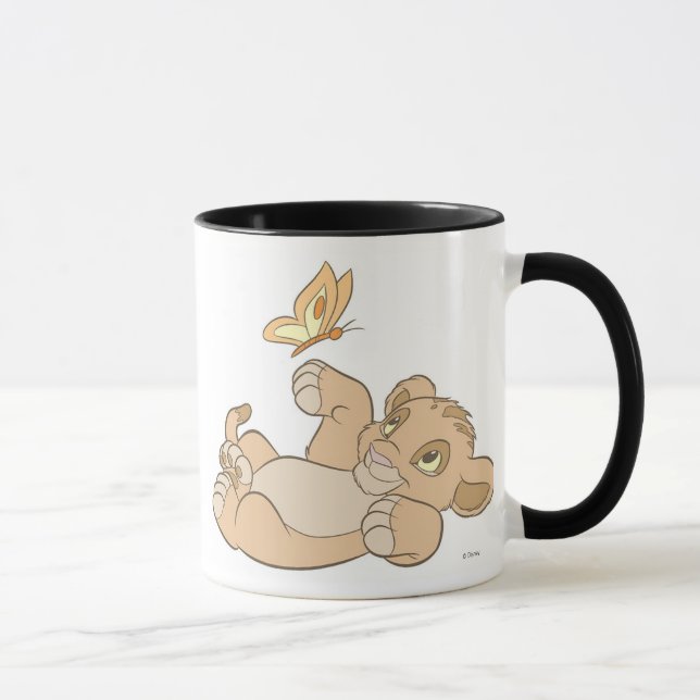 Lion King's Baby Simba Playing Disney Mug (Right)