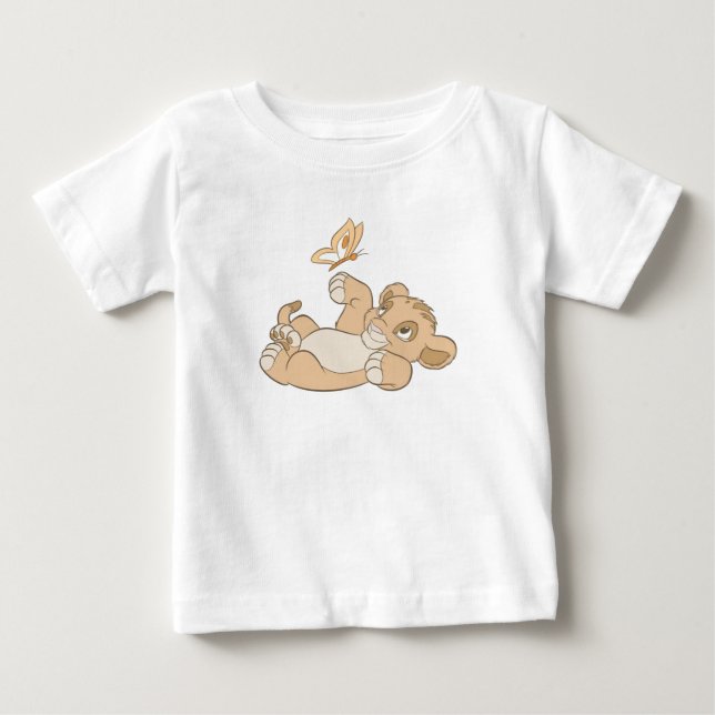 Lion King's Baby Simba Playing Disney T-Shirt (Front)