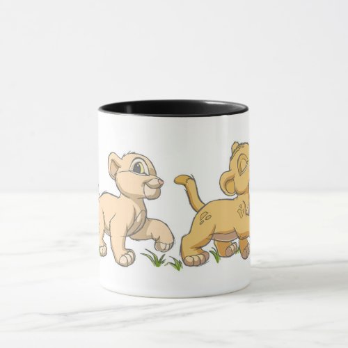 Lion Kings Simba and Nala  Disney Mug