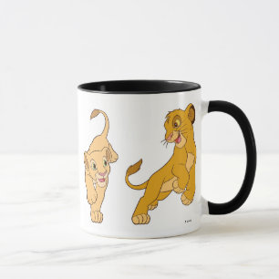 Lion King's Simba and Nala Playing Disney Mug
