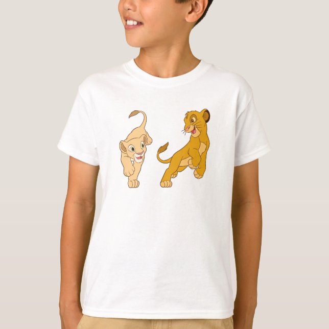 Lion King's Simba and Nala Playing Disney T-Shirt (Front)