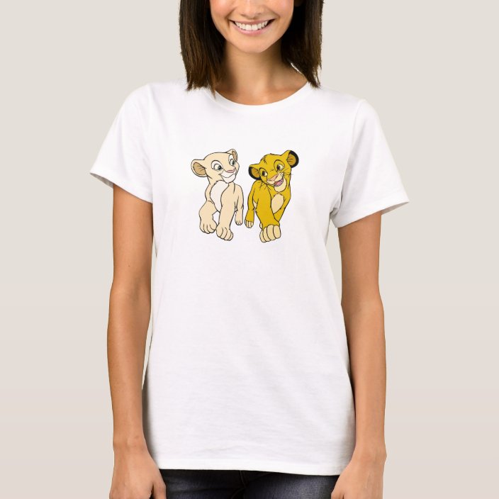 Lion King's Simba & Nala smiling Disney T-Shirt | Zazzle.com