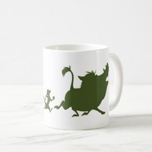 Lion King's Simba, Timon, and Pumba Silhouettes Coffee Mug
