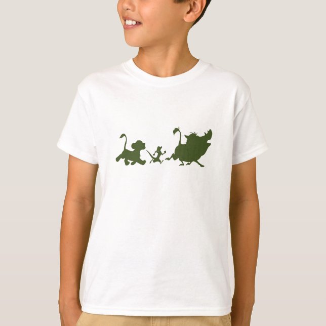 Lion King's Simba, Timon, and Pumba Silhouettes T-Shirt (Front)
