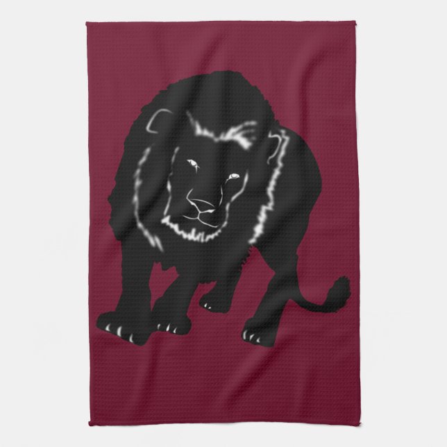 Lion Kitchen Towel Choose Color (Vertical)
