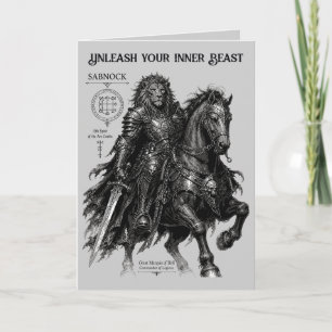 Lion Knight of Sabnock Card