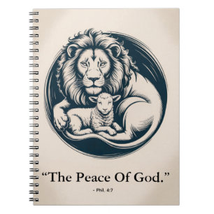 Lion & Lamb Peace Journal - Prophetic Harmony Art