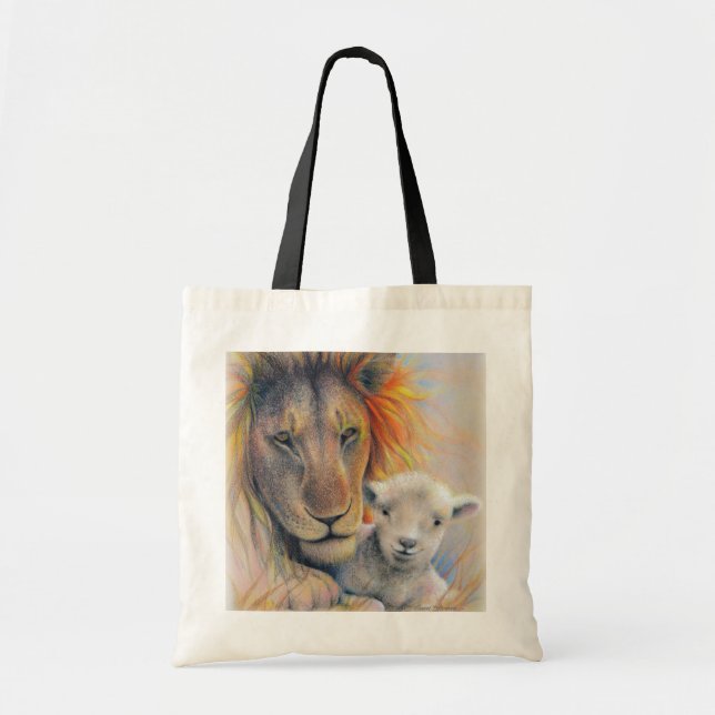 "Lion & Lamb" Tote Bag (Front)